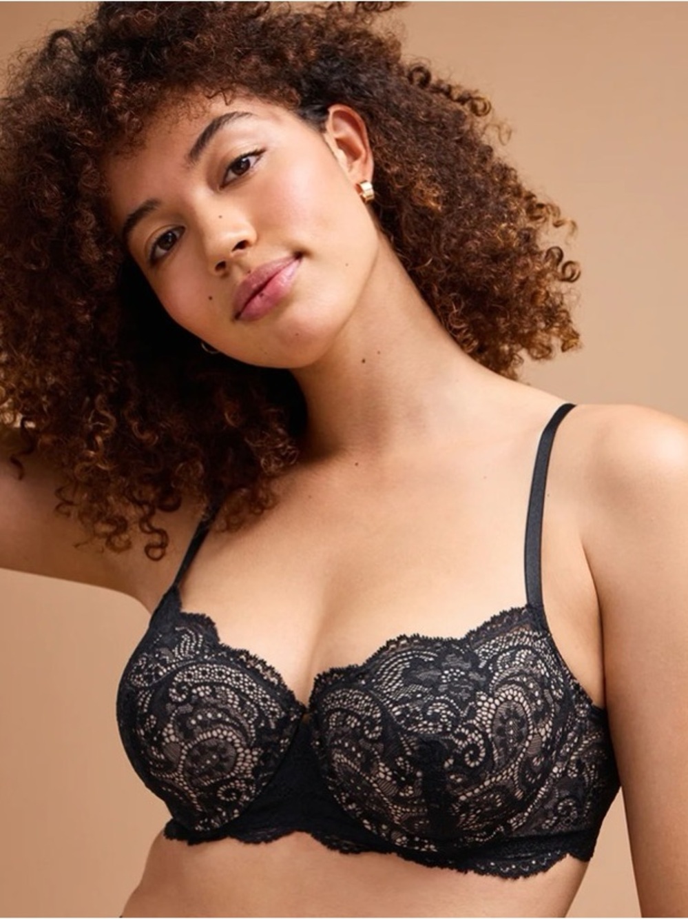 ThirdLove 24/7 Memory Foam Lace Balconette Bra NWT Black Beige Size 32E 32 E Cup